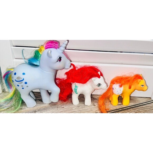 Vintage My LIttle Pony Lot Moonstone Baby Christmas Stocking Baby With Diaper - Picture 1 of 4